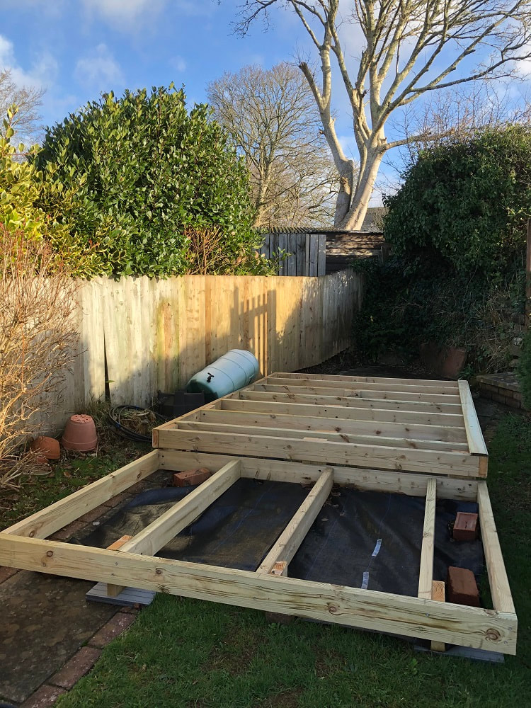 Foundation for Wooden Garden Building