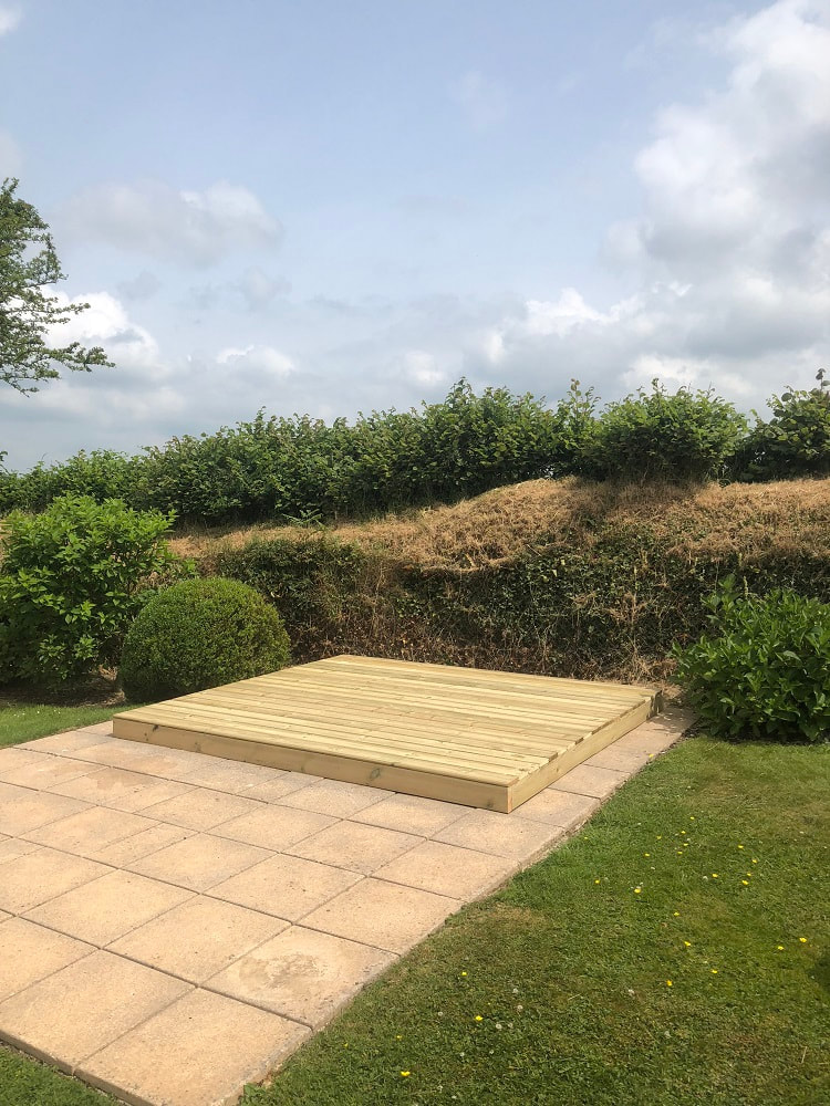 Foundation for Wooden Garden Building