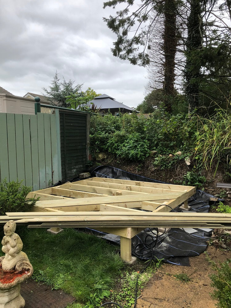 Foundation for Wooden Garden Building
