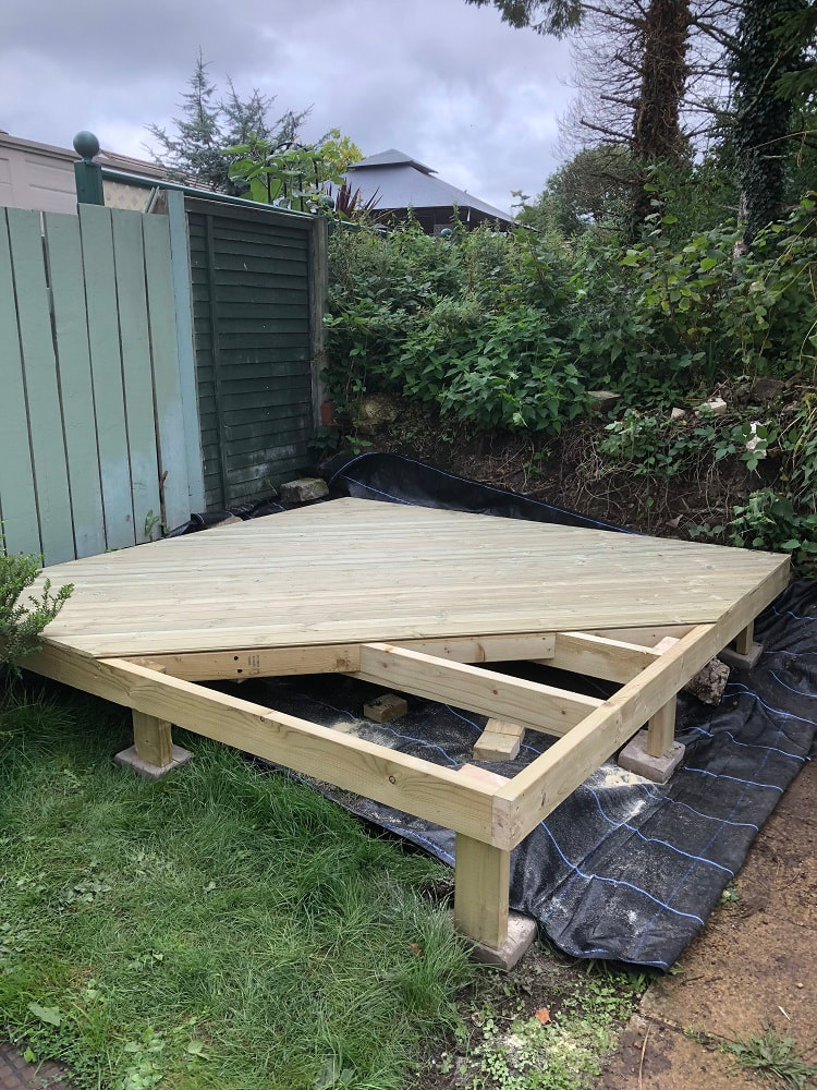 Foundation for Wooden Garden Building