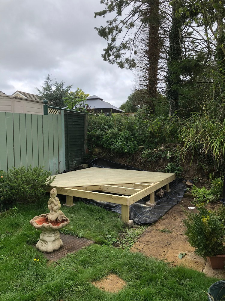 Foundation for Wooden Garden Building