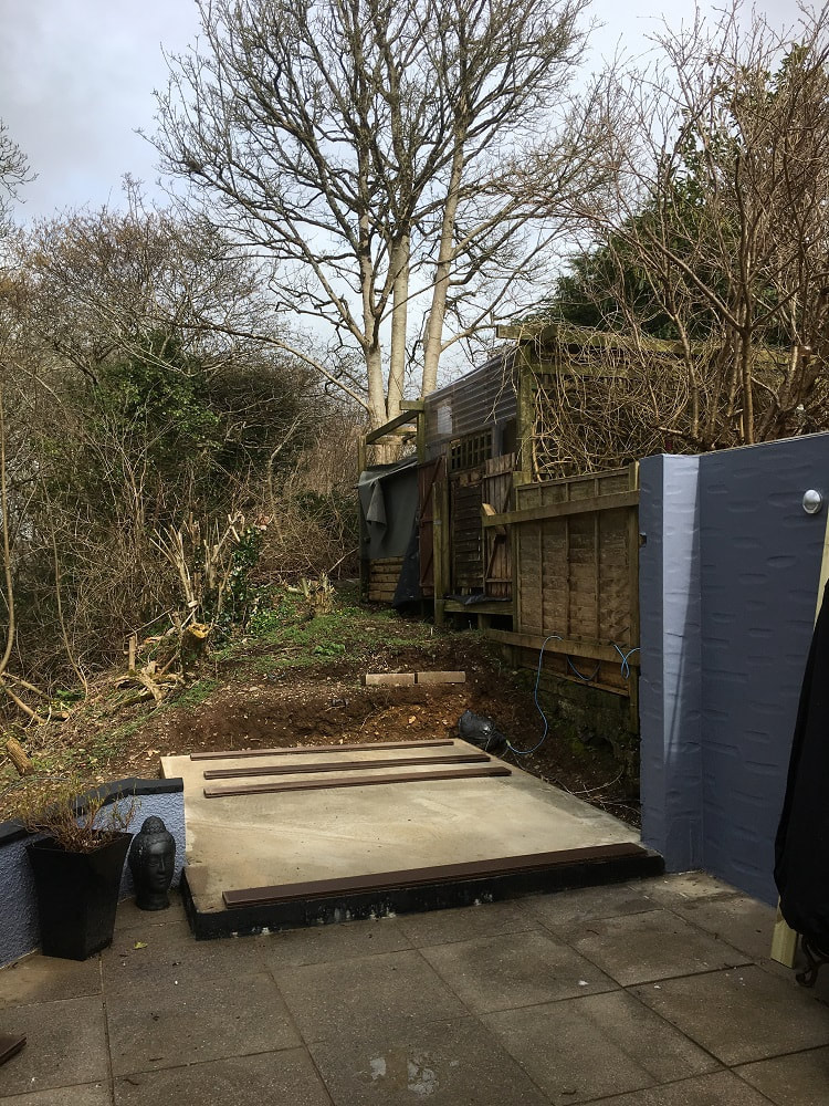 Foundation of Wooden Garden Building