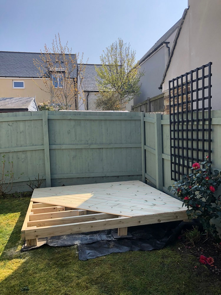 Foundation of Wooden Garden Building